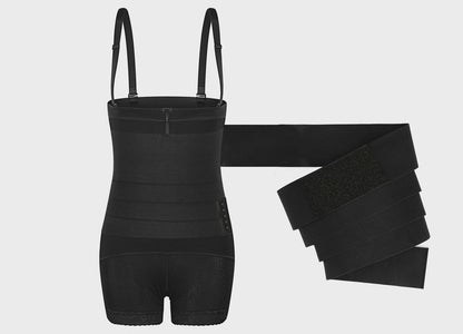 2 In 1 Tummy Trimmer Bandage Belt And Waist Trainer And Butt Lifter