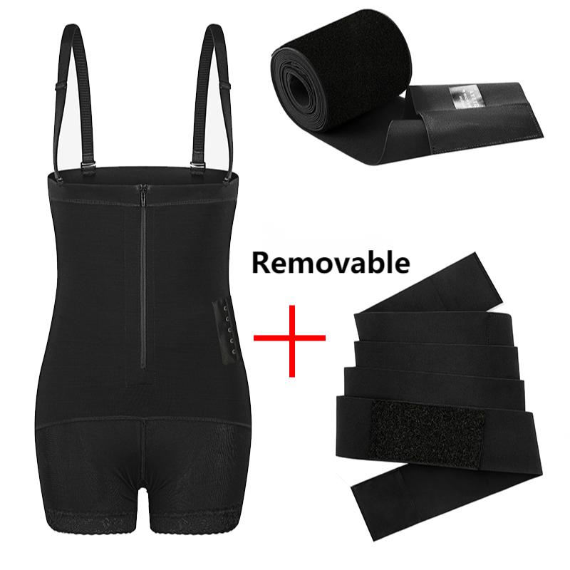 2 In 1 Tummy Trimmer Bandage Belt And Waist Trainer And Butt Lifter
