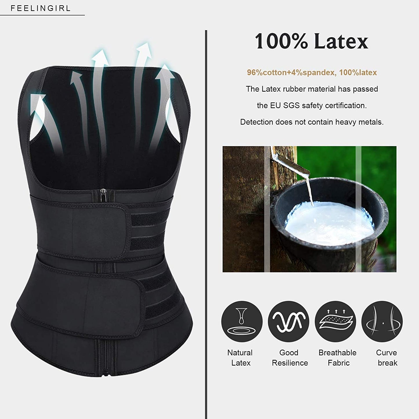 Latex Slimming Workout Waist Trainer - Purity mighty