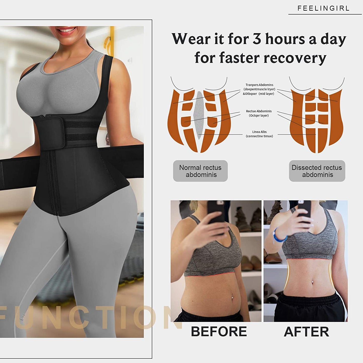 Latex Slimming Workout Waist Trainer - Purity mighty